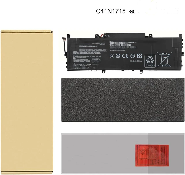 Alt view image 5 of 6 - 15.4V 3255mAh 50Wh C41N1715 Replacement Battery Compatible for ASUS ZenBook 13 UX331FA UX331FN UX331UA UX331UA-1A UX331UA-1B UX331UA-1E UX331UAL-1C UX331UN Series