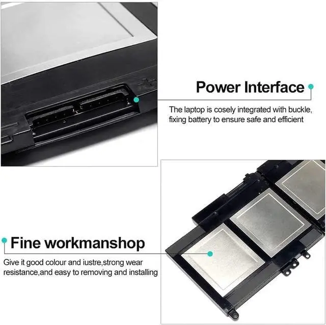 Alt view image 4 of 5 - G5M10 Compatible for Dell Latitude 14 E5450 E5550 15.6 inch Series Notebook 0WYJC2 8V5GX R9XM9 WYJC2 1KY05 7.4V 51Wh 4Cell