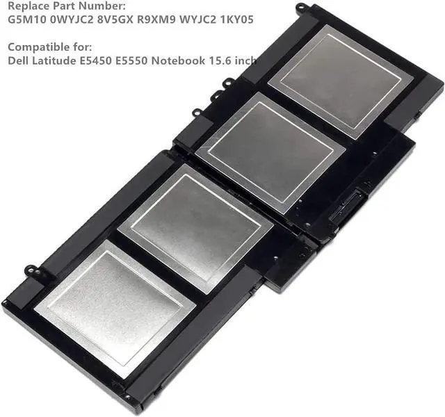 Alt view image 5 of 5 - G5M10 Compatible for Dell Latitude 14 E5450 E5550 15.6 inch Series Notebook 0WYJC2 8V5GX R9XM9 WYJC2 1KY05 7.4V 51Wh 4Cell
