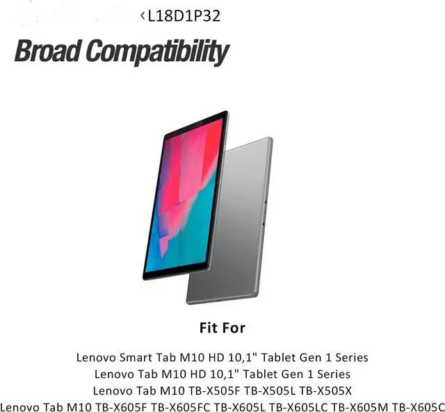 Alt view image 2 of 7 - L18D1P32 Compatible for Lenovo Smart Tab M10 HD TB-X505F TB-X505L TB-X605LC TB-X505X TB-X605F TB-X605FC TB-X605L TB-X605M TB-X605C with Tool Kits