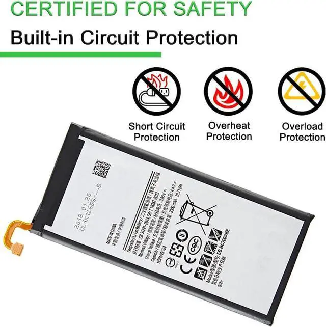 Alt view image 5 of 7 - 4.4V 3300mAh EB-BC700ABE Compatible for Samsung Galaxy C7 C7000 C7010 C7018 with Tools