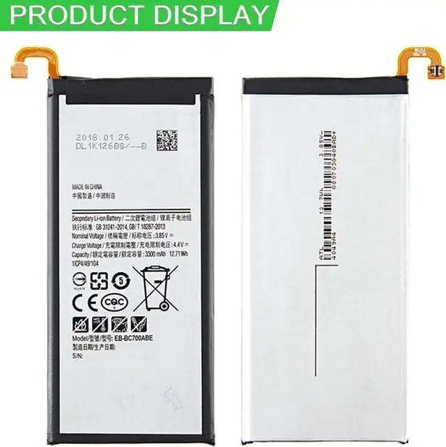 Alt view image 6 of 7 - 4.4V 3300mAh EB-BC700ABE Compatible for Samsung Galaxy C7 C7000 C7010 C7018 with Tools
