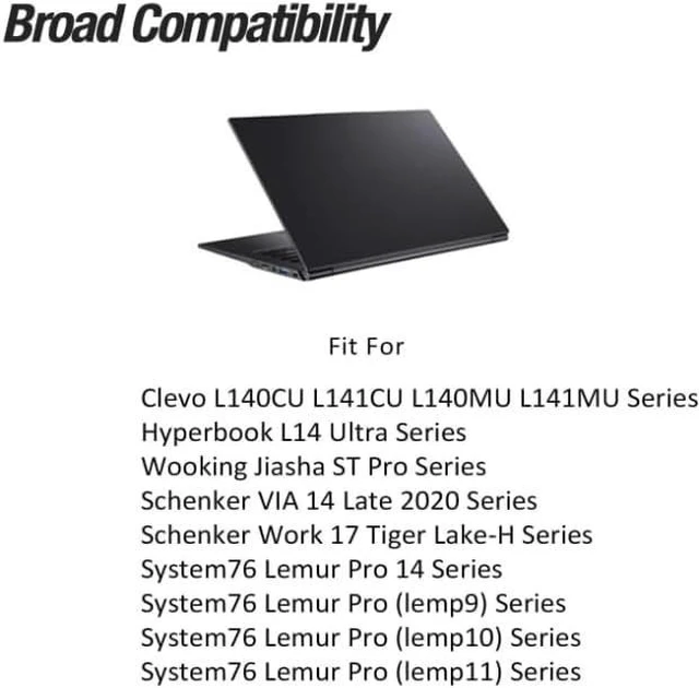 Alt view image 2 of 7 - 7.7V 9.6AH 73WH 9350mAh L140BAT-4 Replacement Laptop Battery Compatible for CLEVO L140CU L141CU L140MU L141MU 6-87-L140S-72B01 6-87-L140S-32B01