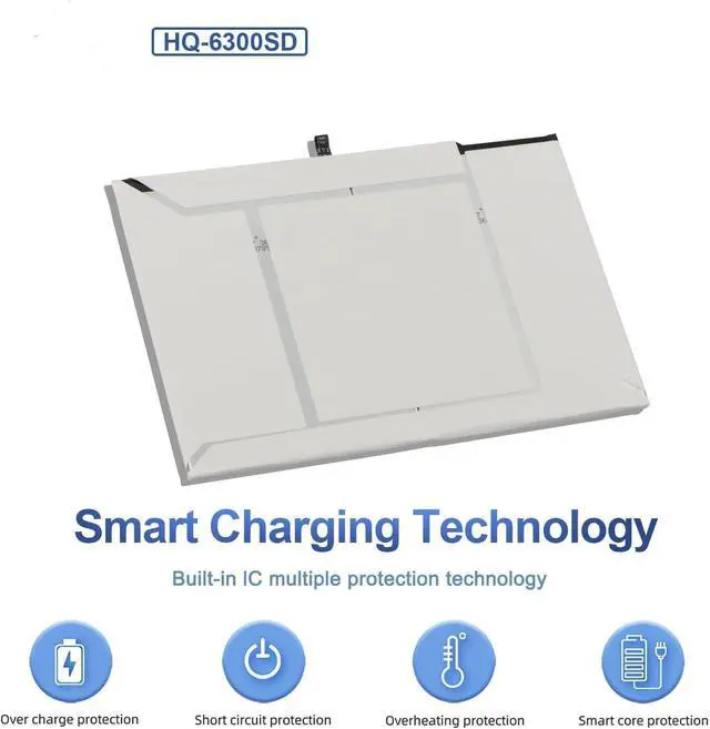 Alt view image 5 of 7 - 27.1Wh HQ-6300SD HQ-6300SA Compatible for Sam-Sung Galaxy Tab A8 10.5 Inch Cellulare LTE WiFi 2021 2022 SM-X200 SM-X205 SM-X200N SM-X205N SM-X205NZAAEUE SM-X200NZAAEUE