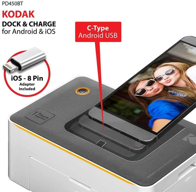 Alt view image 6 of 7 - Dock Premium 4x6 Portable Instant Photo Printer, Bluetooth Edition Full Color Photos, 4Pass & Lamination Process Compatible with iOS, Android,Devices (2021 Edition)