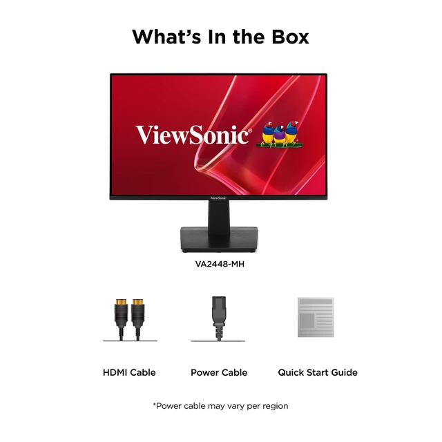 Alt view image 7 of 7 - VA2448-MH 24 Inch 1080p Monitor, IPS Display with 120Hz for Smooth Home and Office Viewing, Variable Refresh Rate, HDMI, and VGA Inputs