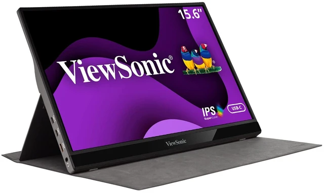 Main image of VG1655 15.6 Inch 1080p Portable Monitor for Laptop, USB C IPS 60W USB C, Mini HDMI, Dual Speakers, Built In Stand, Cover, Eye Care, Mac, PC, Laptop, Travel, Anti Glare