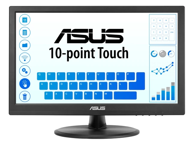 Main image of 15.6 1080P Touch Monitor (VT169HE) - Full HD, 10-Point Touchscreen, IPS, Wide Viewing Angle, Frameless, Eye Care, Flicker Free, Low Blue Light, HDMI, Windows 11 Compliance, VESA Mountable