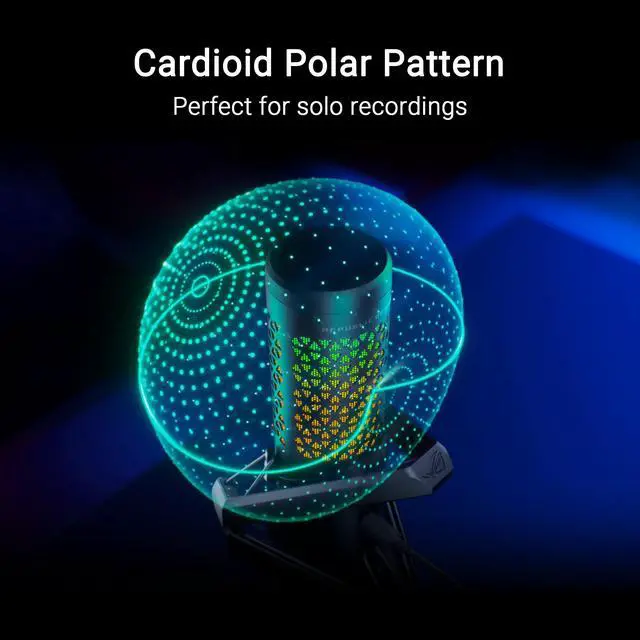 Alt view image 5 of 7 - ROG Carnyx USB Gaming Microphone (25mm Condenser Capsule, 192kHz/24-bit, Cardioid, high-Pass Filter, Built-in pop Filter, Metal Shock Mount, one-Touch Mute, Aura Sync RGB)- Moonlight White
