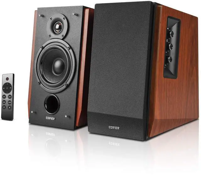 Alt view image 8 of 14 - Edifier R1700BTs Active Bluetooth Bookshelf Speakers - 2.0 Wireless Near Field Studio Monitor Speaker