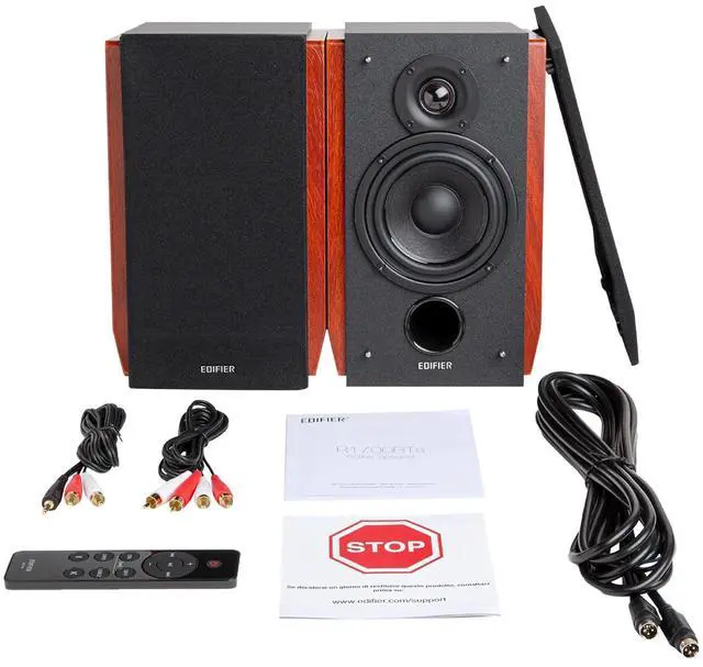Alt view image 13 of 14 - Edifier R1700BTs Active Bluetooth Bookshelf Speakers - 2.0 Wireless Near Field Studio Monitor Speaker