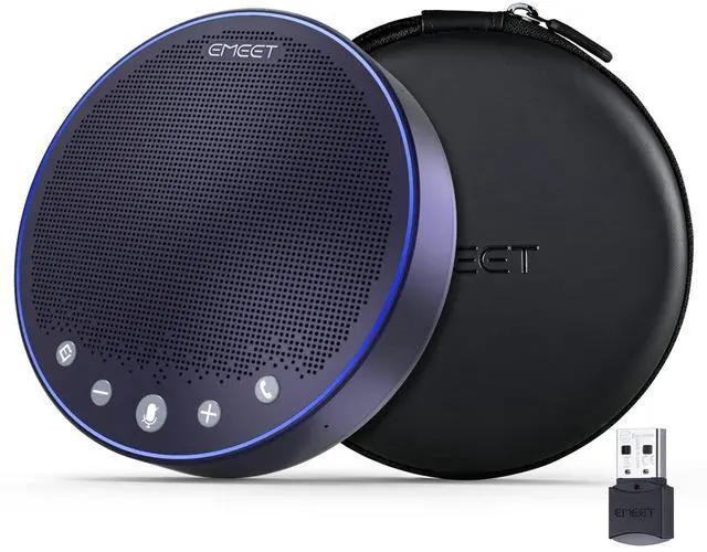 Main image of M3 Bluetooth Conference Speaker and Microphone, Zoom Certified | with 4 AI Mics 360° Voice Pickup, 18H Talk Time, USB 2.0&Bluetooth 5.0 with Daisy Chain for 20 People for Zoom Teams