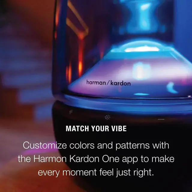 Alt view image 6 of 6 - Harman Kardon Aura Studio 5 - Bluetooth Home Speaker - Constant Sound Field with 3-Way Speaker & 360-Degree Lighting - Music Streaming & Auracast Multi-Speaker Connection