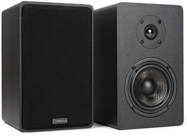 Alt view image 4 of 4 - MB42X Advanced Bookshelf Speakers for Home Theater Surround Sound, Stereo, and Passive Near Field Monitor, 2-Way (Black, Pair)