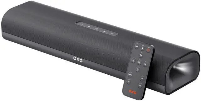 Main image of OXS Thunder Lite PC Gaming Soundbar, Sound Bars for TV with Virtual Surround Sound, 2 Full-Range Drivers, Bass Tube, Compact Design, HDMI/AUX/Optical Compatible, Bluetooth 5.0 Wireless Connection