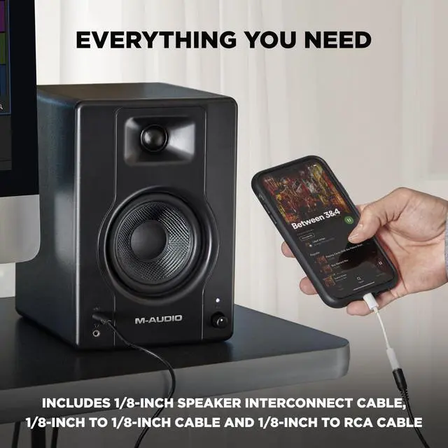 Alt view image 5 of 7 - BX4 Pair 4.5" Wired Studio Monitors and PC Speakers for Recording and Multimedia with Music Production Software