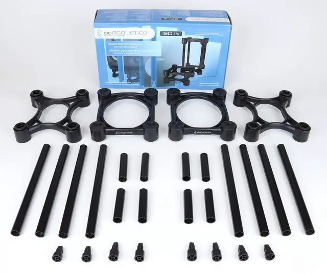Alt view image 6 of 6 - Iso-Stand Series Speaker Isolation Stands with Height & Tilt Adjustment: Iso-130 (5.1" x 6) Pair