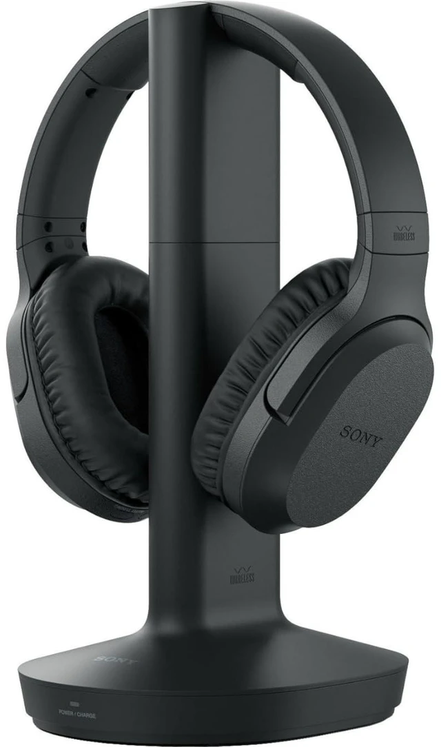 Main image of RF400 Wireless Home Theater Headphones for Watching TV WHRF400, Black Requires use of RCA Audio Out or Headphone Jack on Television, 150 Foot Wireless Range, Up to 20 Hrs of Battery, Comfortable