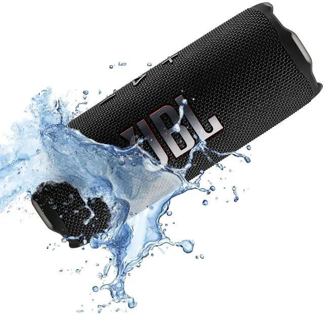 Alt view image 7 of 7 - FLIP 7 (Black) Waterproof Portable Speaker Bundle with X-Halo Hardcase (Black)
