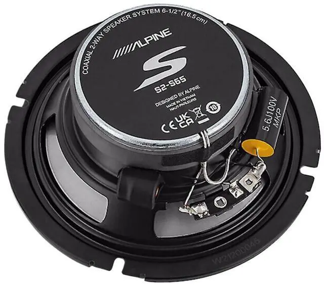 Alt view image 5 of 6 - Alpine S2-S65 S-Series 6.5 Coaxial 2-Way Car Speakers