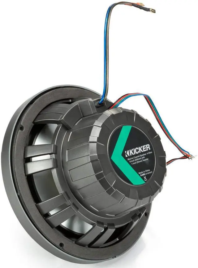 Alt view image 7 of 7 - 8" White Marine LED Speakers - 1-Pair of OEM Replacement Speakers