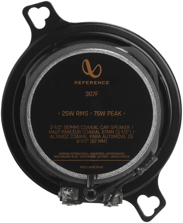 Alt view image 3 of 6 - REF307F 3.5 Inch 2 Way Car Speakers - Pair