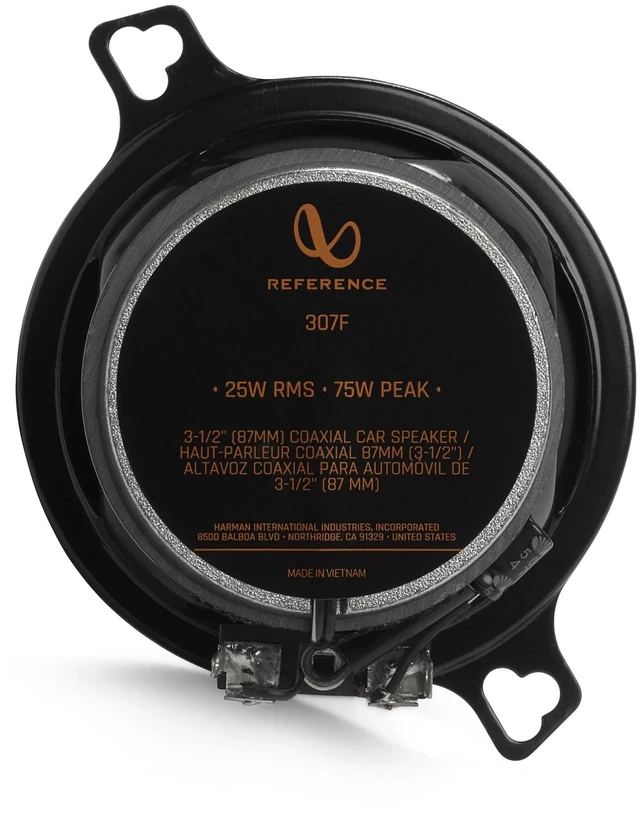 Alt view image 4 of 6 - REF307F 3.5 Inch 2 Way Car Speakers - Pair