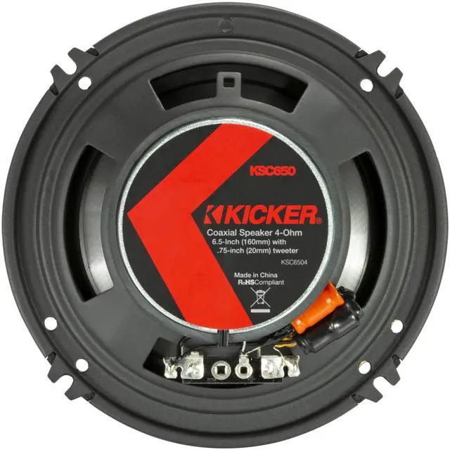 Alt view image 7 of 7 - 51KSC6504 KS-Series 6.5" Coaxial Speakers with.75" tweeters, 4-Ohm, Pair |.75 inch tweeters, 6.5 door stereo upgrade, factory replacement fit, front or rear mount