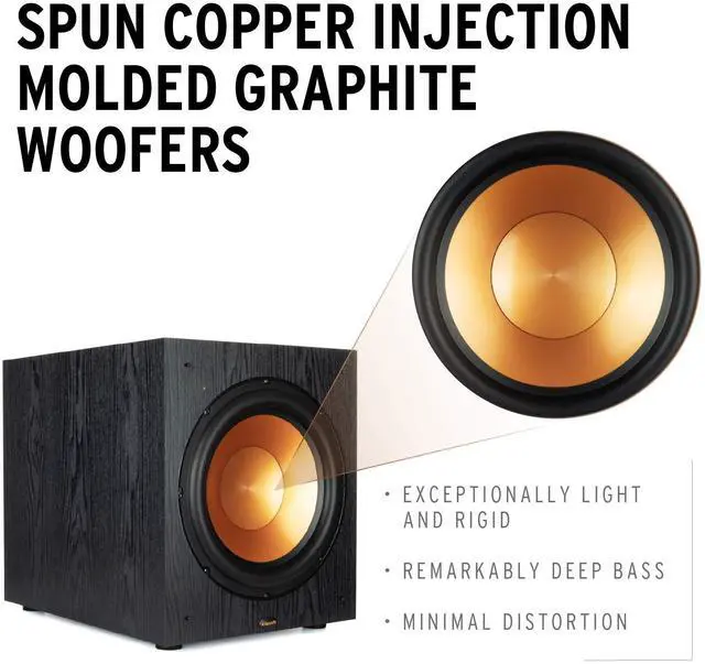 Alt view image 8 of 13 - Klipsch SUB-120-BLACK Synergy Black Label Subwoofer Speaker (2020)