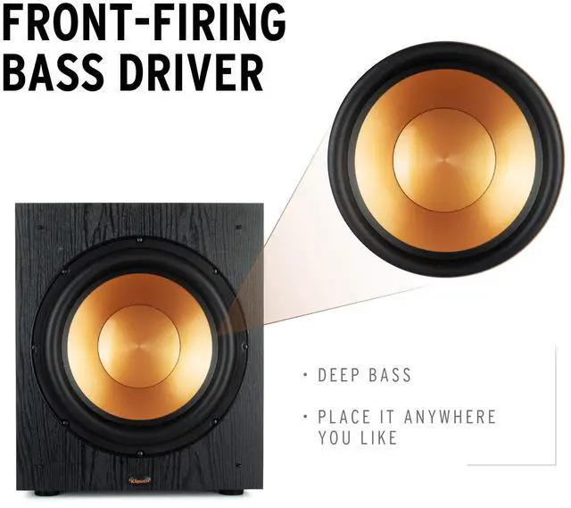 Alt view image 9 of 13 - Klipsch SUB-120-BLACK Synergy Black Label Subwoofer Speaker (2020)