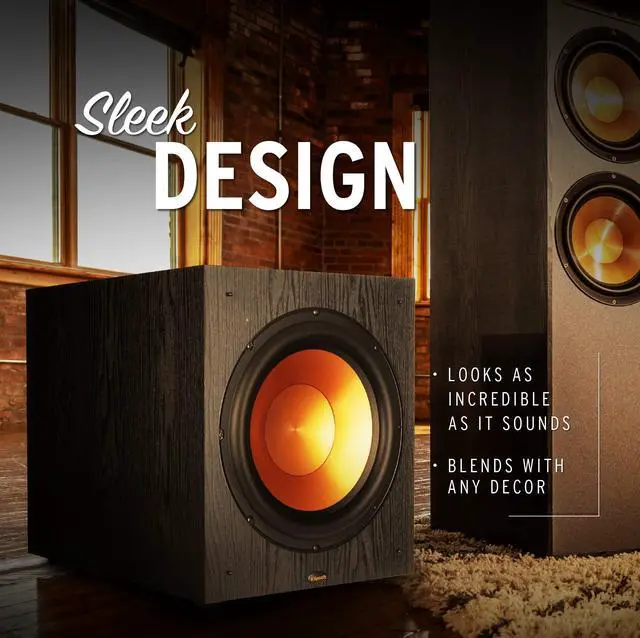 Alt view image 11 of 13 - Klipsch SUB-120-BLACK Synergy Black Label Subwoofer Speaker (2020)