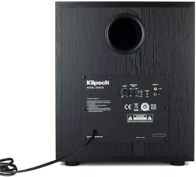 Alt view image 13 of 13 - Klipsch SUB-120-BLACK Synergy Black Label Subwoofer Speaker (2020)