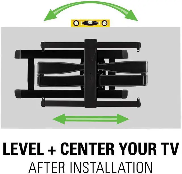 Alt view image 15 of 18 - Sanus VLF728 Large Full Motion TV Mount for 42" - 90" TV (Black)