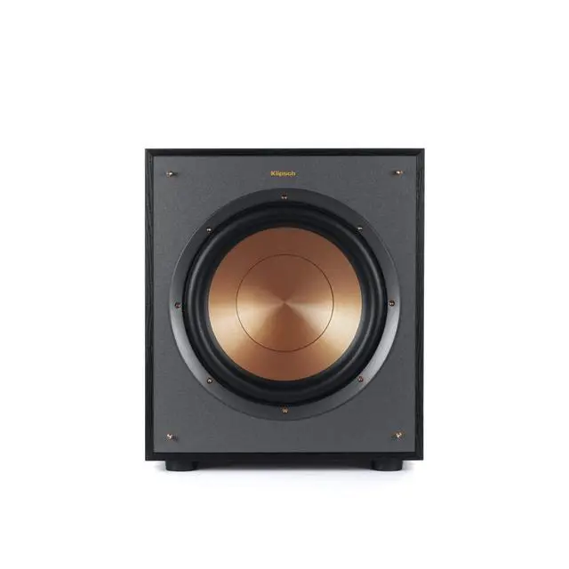 Alt view image 3 of 5 - R-100SW 10" Subwoofer, Incredibly Deep Bass and an All-digital Amplifier,14 5" x 12 5" x 16 4" | 10" front-firing spun-copper woofer with 300W peak power, RCA/LFE input and adjustable bass controls