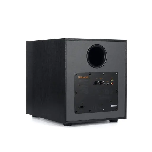Alt view image 5 of 5 - R-100SW 10" Subwoofer, Incredibly Deep Bass and an All-digital Amplifier,14 5" x 12 5" x 16 4" | 10" front-firing spun-copper woofer with 300W peak power, RCA/LFE input and adjustable bass controls