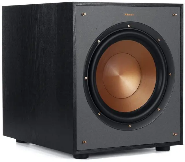 Main image of R-100SW 10" Subwoofer, Incredibly Deep Bass and an All-digital Amplifier,14 5" x 12 5" x 16 4" | 10" front-firing spun-copper woofer with 300W peak power, RCA/LFE input and adjustable bass controls