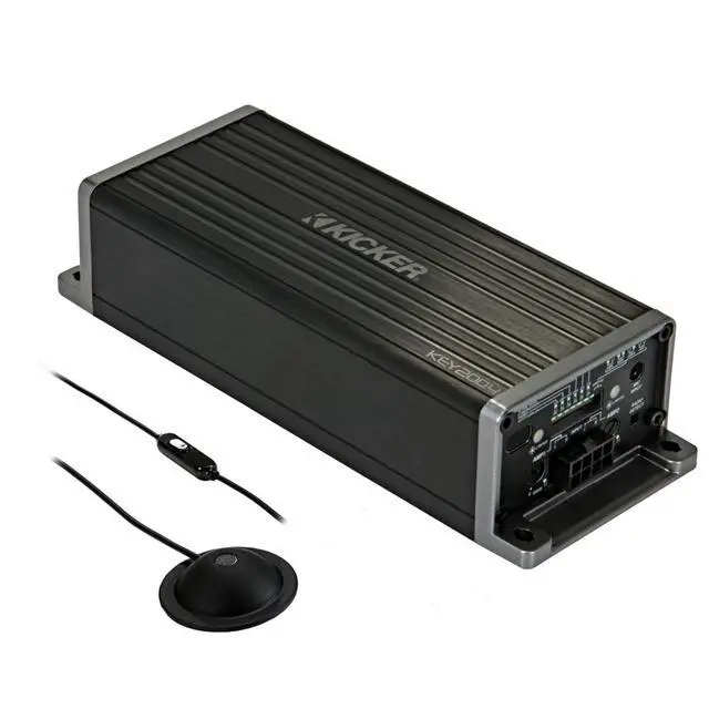 Alt view image 5 of 6 - 47KEY2004 Key 4-Channel DSP Smart Amplifier, 4x50W | Auto-tuning sound processor, cleaner louder door speakers, compact easy install, big factory stereo upgrade