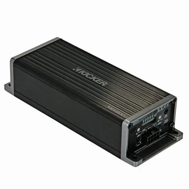 Alt view image 4 of 6 - 47KEY2004 Key 4-Channel DSP Smart Amplifier, 4x50W | Auto-tuning sound processor, cleaner louder door speakers, compact easy install, big factory stereo upgrade