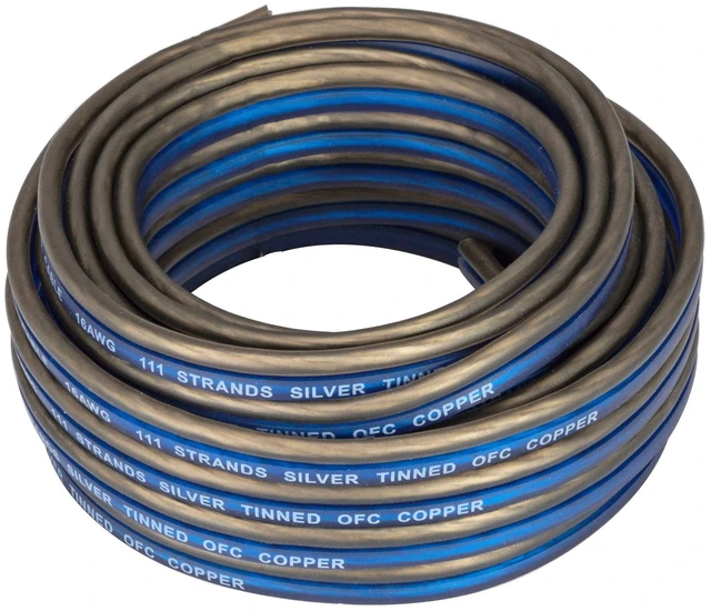 Main image of 46KW1620 K-Series 16AWG Speaker Wire, 20 FT Stranded copper construction, flexible jacket, compact gauge-rated spool for quick installs, amp stereo and subwoofer hookup
