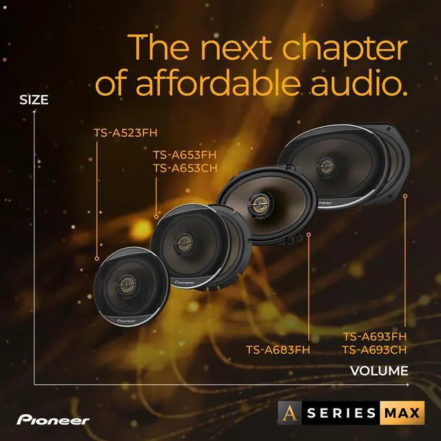 Alt view image 11 of 12 - Pioneer TSA683 A-Series 6 inch x 8 inch 2-Way Car Speakers