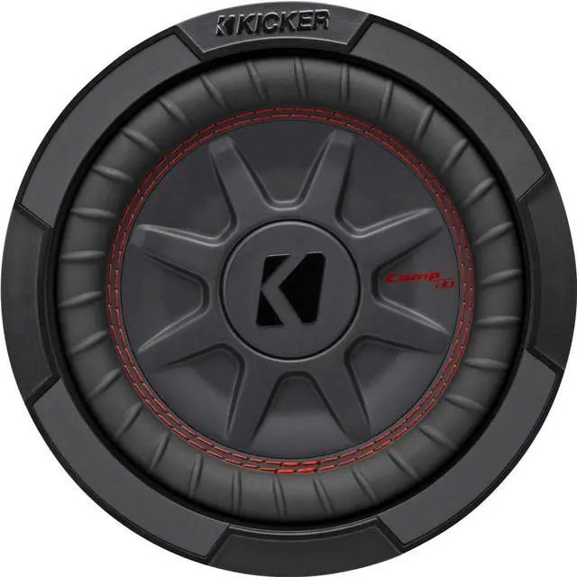 Alt view image 5 of 7 - 48CWRT82 CompRT 8" Subwoofer, DVC, 2-ohm | Slim design for tight spaces, dual voice coil wiring options, deep bass in trucks and compact builds