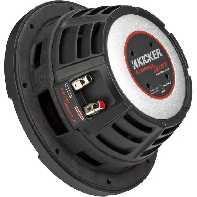 Alt view image 4 of 7 - 48CWRT672 CompRT 6.75" Subwoofer, DVC, 2-ohm - Includes Speaker Wire