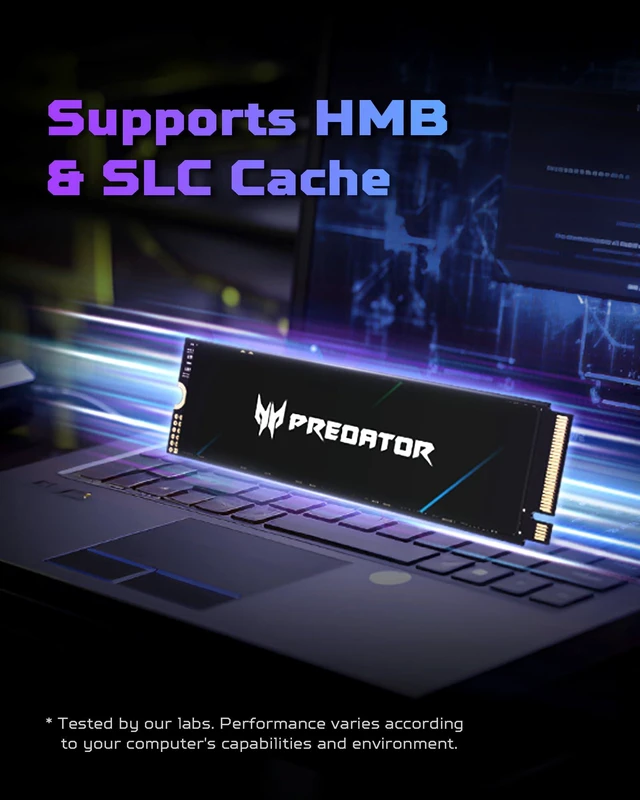 Alt view image 12 of 14 - Predator GM7 M.2 1T PCIe 4.0 SSD 7200 MB/s HMB PCIe Gen 4 x 4,NVMe 1.4 Solid State Disk