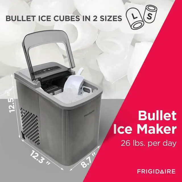 Alt view image 2 of 4 - 26 Lbs per Day Portable Compact Maker, Ice Making Machine, Stainless, Medium
