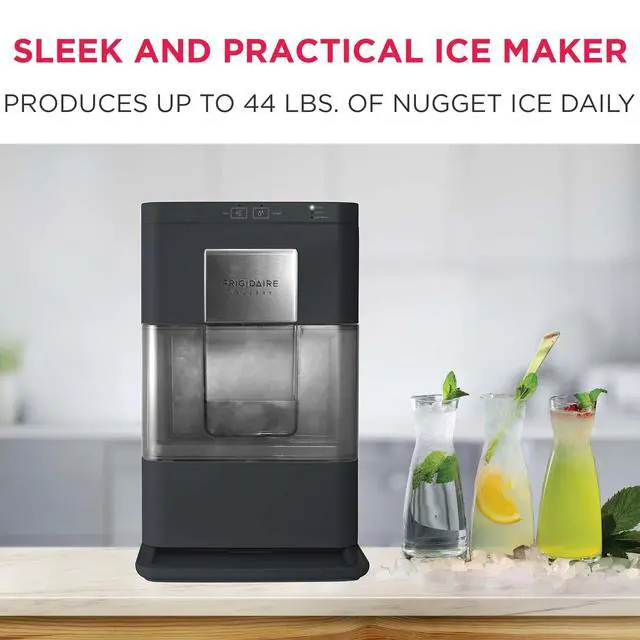 Alt view image 3 of 7 - Gallery Countertop Crunchy Chewable Nugget Ice Maker, 44lbs per Day, Auto Self Cleaning, 2.0 Gen, Black