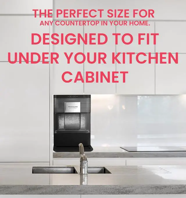 Alt view image 6 of 7 - Gallery Countertop Crunchy Chewable Nugget Ice Maker, 44lbs per Day, Auto Self Cleaning, 2.0 Gen, Black