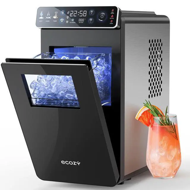 Main image of Ice Makers Countertop with Full-Color Panel & Timer Function | Ultra Slim Design, Built-in Status Light, 26 lbs/Day, Two Ice Sizes, Portable Self-Cleaning Ice Machine for Home/Kitchen/RV