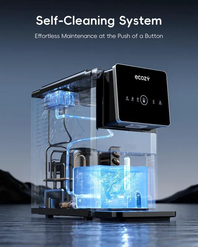 Alt view image 7 of 7 - Nugget Ice Makers Countertop Dispenser, 40lbs Per Day, Touch-Free Ice | Chewable Pebble Sonic Ice Machine Countertop, Self-Dispensing, Self-Cleaning, Mistalo Drop Slim for Home Kitchen Office