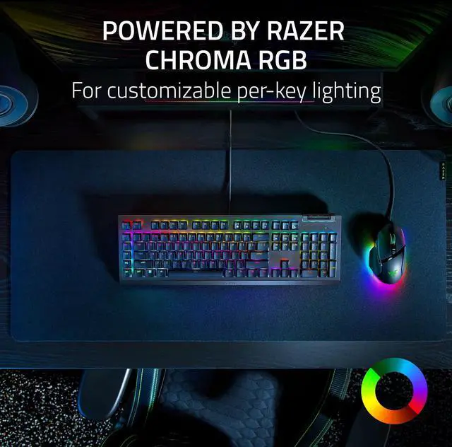 Alt view image 5 of 7 - BlackWidow V4 X Mechanical Gaming Keyboard, Yellow Switches, Black
