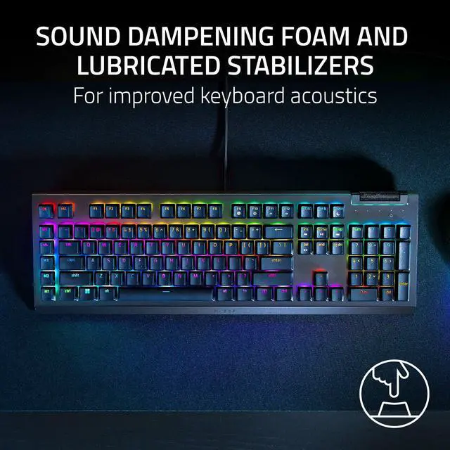Alt view image 7 of 7 - BlackWidow V4 X Mechanical Gaming Keyboard, Yellow Switches, Black